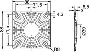 LZ 32 P ebm-papst Finger Guards, Fan Covers