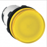 Signal light, illuminable, waistband round, yellow, mounting Ø 22 mm, XB7EV65P