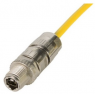 Plug, M12, 2 pole, crimp connection, screw locking, straight, 21038391205