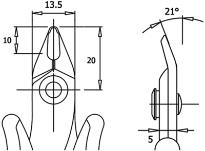 180 Wetec Side Cutters, Tip Cutters Image 2