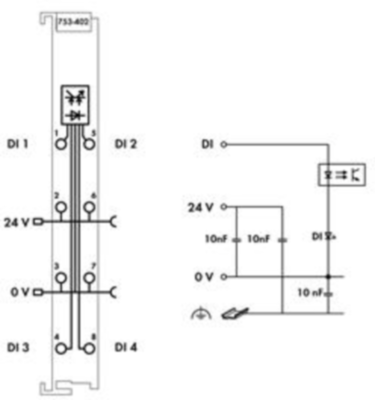 753-402 WAGO Transfer Modules for Mounting Rail Image 3