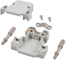 D-Sub connector housing, size: 1 (DE), straight 180°, cable Ø 6 mm, plastic, gray, 29416.1