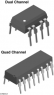 Vishay optocoupler, DIP-8, ILD74