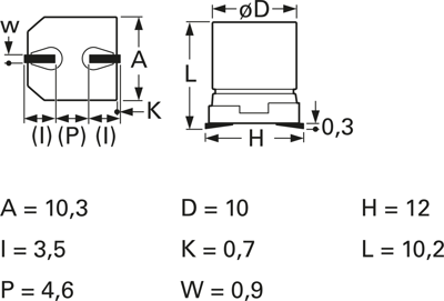 VEV227M035S0ANH03K Teapo Electrolytic Capacitors Image 3