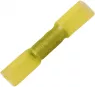 Butt connectorwith insulation, 0.1-0.5 mm², yellow, 24.5 mm