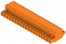 Pin header, 19 pole, pitch 5.08 mm, straight, orange, 1013870000