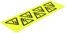 Warning sign, symbol: lightning, (L x W) 100 x 100 mm, 1700550001