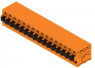 PCB terminal, 16 pole, pitch 5 mm, AWG 24-12, 20 A, spring-clamp connection, orange, 1331850000