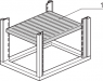 Eurorack Shelf, Stationary, for Universal Frame,600W 600D