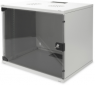 9 HE wall cabinet with glass door, (H x W x D) 460 x 540 x 400 mm, IP20, sheet steel, gray, DN-19 09-U-S-1