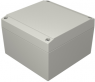 Aluminum enclosure, (L x W x H) 120 x 120 x 81 mm, gray (RAL 7038), IP66, 041212080