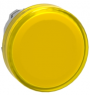 Indicator light, illuminable, waistband round, yellow, front ring metallized, mounting Ø 22 mm, ZB4BV083