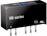 DC/DC converter, 3.3-24 VDC, 1 W, 2 outputs, ±12 VDC, 82 % efficiency, RB-2412D/P