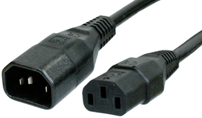 C14G-HARSJT3X17(1,0)AWG-C13/2,50M SW9005 FELLER Power Cords