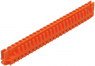 Socket header, 24 pole, pitch 5.08 mm, straight, orange, 232-184/047-000