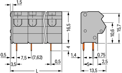 254-560 WAGO PCB Terminal Blocks Image 2