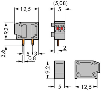 235-714 WAGO PCB Terminal Blocks Image 2