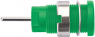 4 mm socket, pin connection, mounting Ø 12.2 mm, CAT III, green, SEB 6448 NI / GN