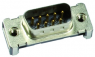 D-Sub plug, 15 pole, standard, equipped, straight, solder pin, 09552296811741