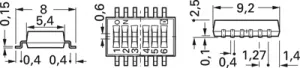 CHS-06MB Nidec Copal Slide Switches and Coding Switches