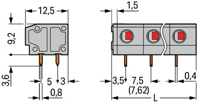 235-553 WAGO PCB Terminal Blocks Image 2