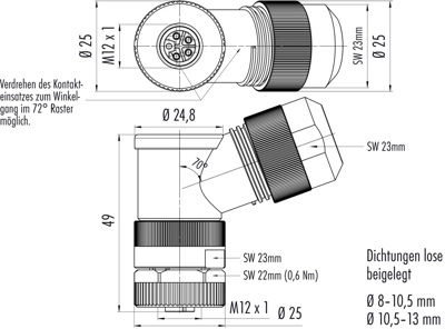 99 0640 370 05 binder Sensor-Actuator Connectors Image 2