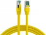 Patch cable, RJ45 plug, straight to RJ45 plug, straight, Cat 6A, S/FTP, LSZH, 10 m, yellow