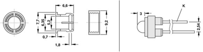 10006143 Fischer Elektronik LED Spacer Image 2