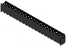 Pin header, 19 pole, pitch 5.08 mm, straight, black, 1149970000