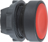 Pushbutton, unlit, latching, waistband round, red, front ring black, mounting Ø 22 mm, ZB5AH04
