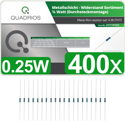 201711P002 QUADRIOS Resistor Sortiments Image 1