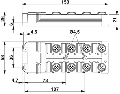 1517194 Phoenix Contact Sensor-Actuator Distribution Boxes Image 2