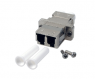 LC/PC duplex jack, OS2, singlemode, ceramic, metal, 53343.1