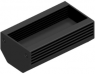 Heat sink for LED, with enclosure, 3.5 K/W, Aluminium, black anodised