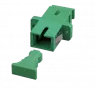 SC jack, OS2, singlemode, ceramic, green, 53302.32