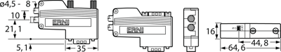 134728 ERNI Interface Connectors, Bus Connectors