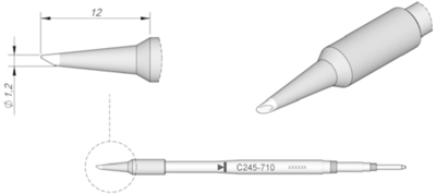 C245710 JBC Soldering tips, desoldering tips and hot air nozzles