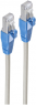 Patch cable, RJ45 plug, straight to RJ45 plug, straight, Cat 6A, S/FTP, LSZH, 0.25 m, gray