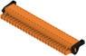 Pin header, 24 pole, pitch 5.08 mm, straight, orange, 1014620000