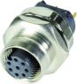 Socket, 8 pole, solder cup, screw locking, straight, 21033212831