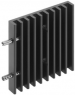 Extruded heatsink, 20 x 6 x 40 mm, 13 K/W, black anodized