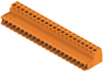Pin header, 21 pole, pitch 5.08 mm, straight, orange, 1645190000