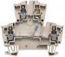 Multi level terminal block, screw connection, 0.5-4.0 mm², 20 mA, 0.8 kV, dark beige, 1023600000