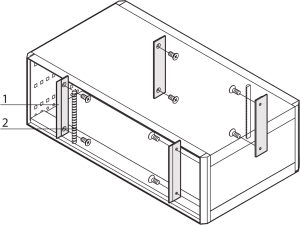 RatiopacPRO EMC Shielding Kit, Front Panel toSide Panel, 3 U