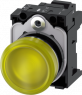 Indicator light, 230 V (AC), yellow, 1400 mcd, Mounting Ø 22.3 mm