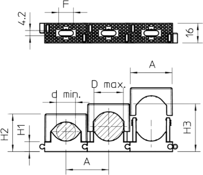 2250136 OBO Bettermann Cable Holders Image 3