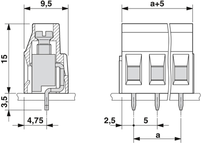 1933943 Phoenix Contact PCB Terminal Blocks Image 3