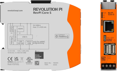 PR100360 Revolution Pi PLC controls, logic modules