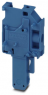 Plug, screw connection, 0.2-6.0 mm², 1 pole, 32 A, 8 kV, blue, 3060092