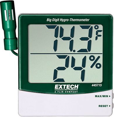 445715-NIST Extech Thermometers and Displays